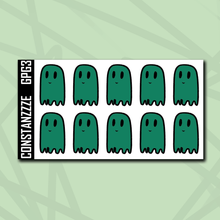 Load image into Gallery viewer, Green Plantchette Ghostie Notes Sticker Sheet