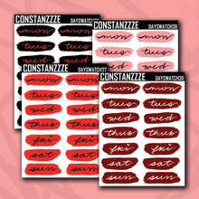 Load image into Gallery viewer, Dark Holiday Day Swatch Sticker Sheet