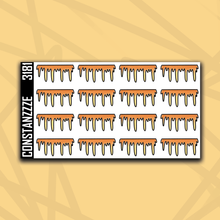 Load image into Gallery viewer, 318 Drippy Header Sticker Sheet