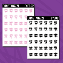 Load image into Gallery viewer, Eye Date Stickers