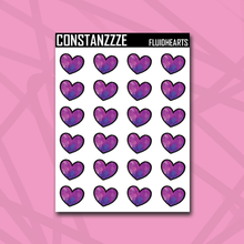 Load image into Gallery viewer, Pride Heart Sticker Sheet