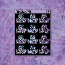 Load image into Gallery viewer, Go Wild Zombie Lettered Sticker Sheet