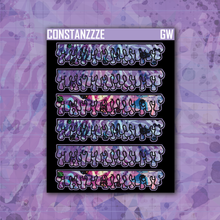 Load image into Gallery viewer, Go Wild Wide Drippie Header Sticker Sheet