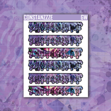 Load image into Gallery viewer, Go Wild Wide Drippie Header Sticker Sheet