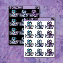 Load image into Gallery viewer, Go Wild Zombie Lettered Sticker Sheet