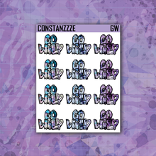 Load image into Gallery viewer, Go Wild Zombie Lettered Sticker Sheet