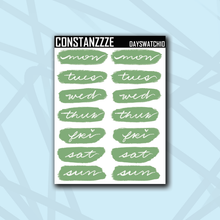 Load image into Gallery viewer, Traditional Holiday Day Swatch Sticker Sheet