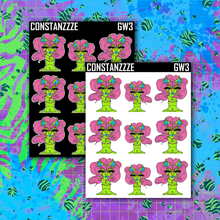 Load image into Gallery viewer, Neon Green Go Wild Llama Sticker Sheet