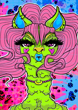 Load image into Gallery viewer, Lime Green GW Llama Reusable Sticker Book