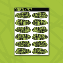 Load image into Gallery viewer, Traditional Swirlies Medium Swatch Sticker Sheet