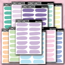Load image into Gallery viewer, Pastel Swatch Sticker Sheet
