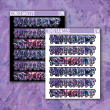 Load image into Gallery viewer, Go Wild Wide Drippie Header Sticker Sheet