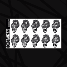 Load image into Gallery viewer, Large Skull Witch Happy Chibi Sticker Sheet