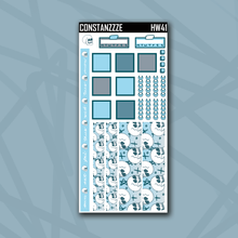 Load image into Gallery viewer, Blue Skullie Hobonichi Weeks Sticker Kit