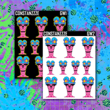 Load image into Gallery viewer, Neon Pink Go Wild Llama Sticker Sheet