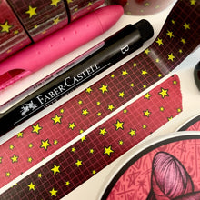 Load image into Gallery viewer, Black Lady Star Washi Tape 15mm