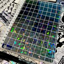 Load image into Gallery viewer, Black Messy Grid Pattern Reusable Sticker Book
