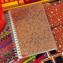 Load image into Gallery viewer, Traditional Orange Swirlies Reusable Sticker Book