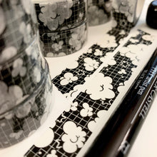 Load image into Gallery viewer, Black Cloud Washi Tape 15mm