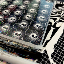 Load image into Gallery viewer, Black Skull Flower Pattern Reusable Sticker Book