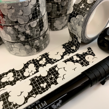 Load image into Gallery viewer, Black Cloud Washi Tape 15mm