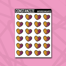 Load image into Gallery viewer, Pride Heart Sticker Sheet