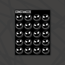 Load image into Gallery viewer, Jack Head Black Background Sticker Sheet