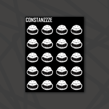 Load image into Gallery viewer, Jack Head Black Background Sticker Sheet