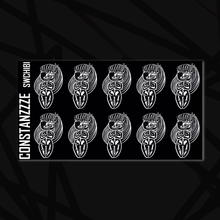 Load image into Gallery viewer, Large Skull Witch Chibi Sticker Sheet