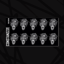 Load image into Gallery viewer, Large Skull Witch Happy Mail Chibi Sticker Sheet