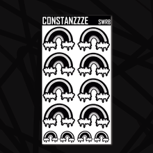 Load image into Gallery viewer, Jumbo Skull Witch Rainbow Sticker Sheet