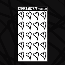 Load image into Gallery viewer, Large Skull Witch Heart Sticker Sheet