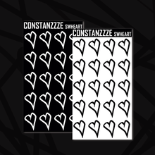 Load image into Gallery viewer, Large Skull Witch Heart Sticker Sheet