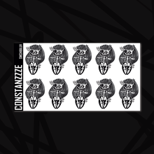 Load image into Gallery viewer, Large Skull Witch Luv Chibi Sticker Sheet