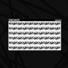 Load image into Gallery viewer, Skullie Washi Strip Sticker Sheet