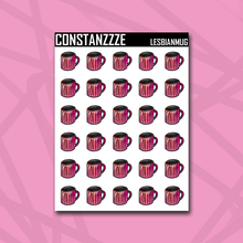 Load image into Gallery viewer, Pride Watercolor Coffee Mug Sticker Sheet