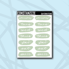 Load image into Gallery viewer, Traditional Holiday Day Swatch Sticker Sheet