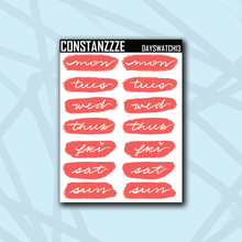 Load image into Gallery viewer, Traditional Holiday Day Swatch Sticker Sheet