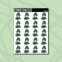 Load image into Gallery viewer, Metal Chibi Crafts Sticker Sheet (Choose Your Skin Tone)