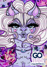 Load image into Gallery viewer, Light Purple GW Llama Reusable Sticker Book