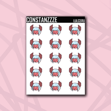 Load image into Gallery viewer, Ceru Chibi Mood Sticker Sheet