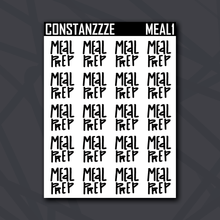 Load image into Gallery viewer, Meal Prep Sticker Sheets (print/block/script)