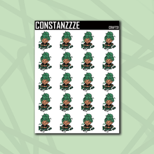 Load image into Gallery viewer, Metal Chibi Crafts Sticker Sheet (Choose Your Skin Tone)