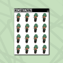 Load image into Gallery viewer, Metal Chibi F*** You Sticker Sheet (Choose Your Skin Tone)