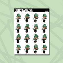 Load image into Gallery viewer, Metal Chibi Happymail Sticker Sheet (Choose Your Skin Tone)