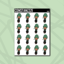 Load image into Gallery viewer, Metal Chibi Ugh Sticker Sheet (Choose Your Skin Tone)
