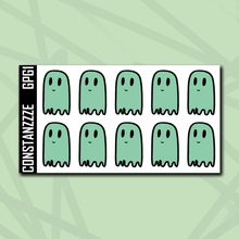 Load image into Gallery viewer, Green Plantchette Ghostie Notes Sticker Sheet