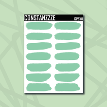 Load image into Gallery viewer, Green Plantchette Swatch Sticker Sheet