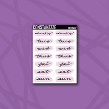 Load image into Gallery viewer, Purple Moon Day Swatch Sticker Sheet