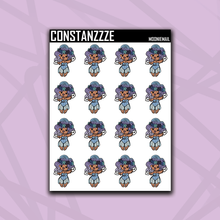 Load image into Gallery viewer, Moonie Chibi Happy Mail Sticker Sheet (Choose Your Skin Tone)
